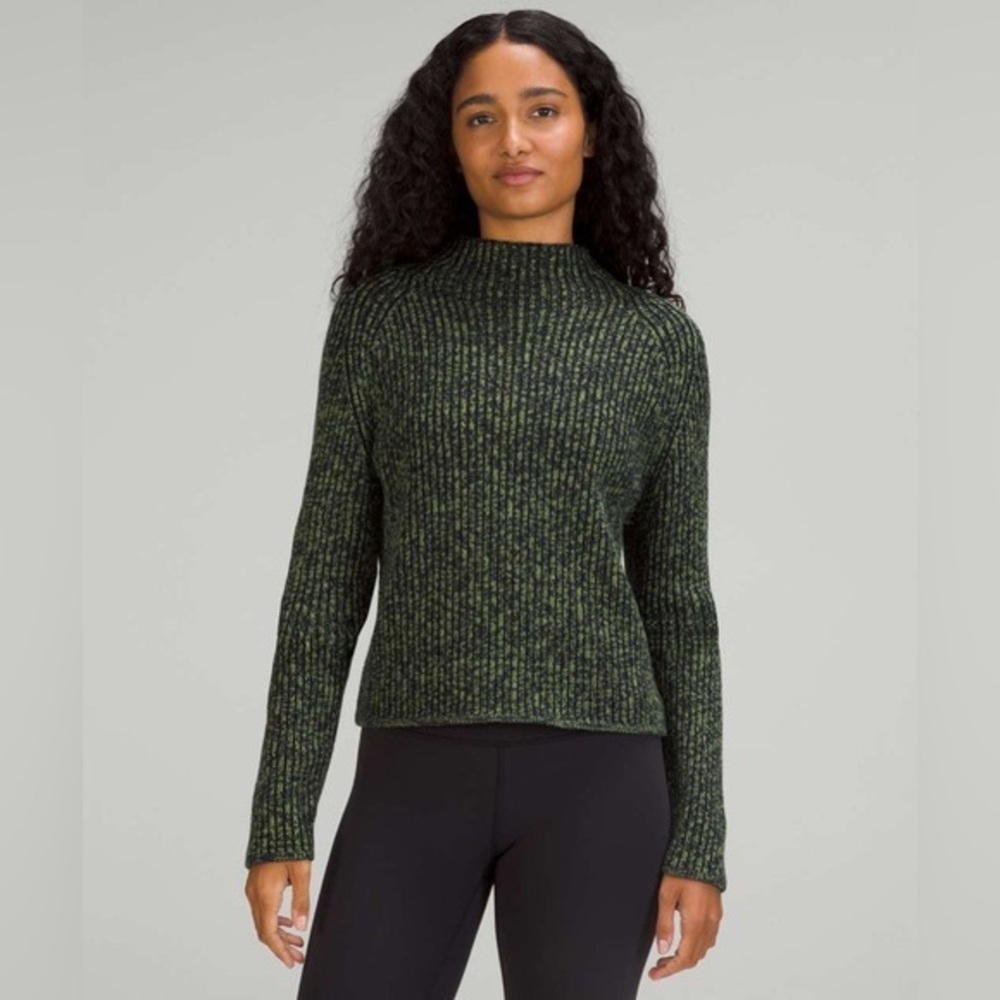 Lululemon Cotton-Cashmere Mock Neck Sweater